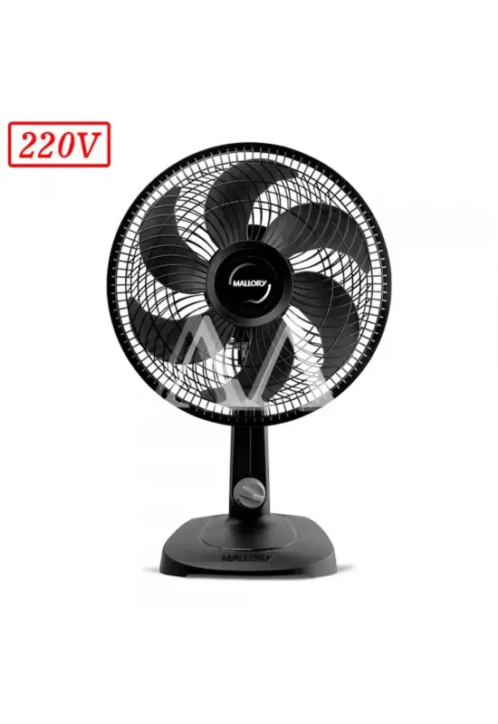 VENTILADOR MALLORY TURBO COMPACT 30CM 6 PAS 3 VEL 220V PRETO/GRAFITE