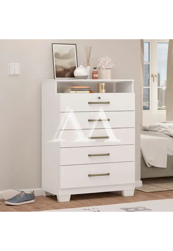 COMODA 5G DEMOBILE TRIUNFO C/PE BRANCO