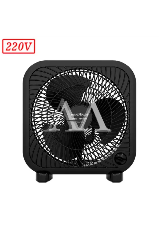 VENTILADOR BRITANIA BCA25A CIRCULADOR 3 PAS 3 VEL 220V PRETO