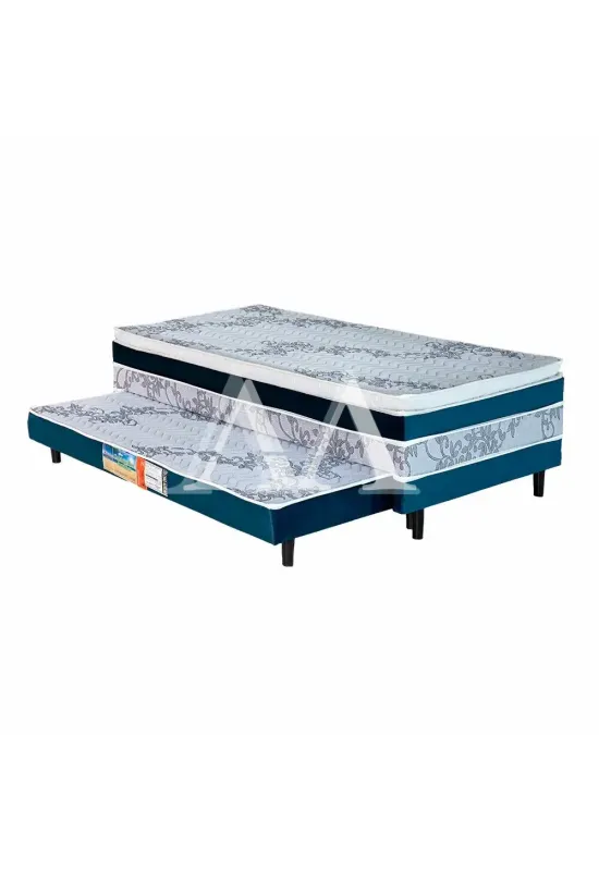 CAMA BOX D28 88X188X53 BELLABAHIA MARAU C/AUXILIAR C/PILLOW