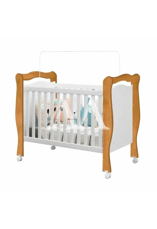 BERCO MINI CAMA JA LARA BRANCO/NATURE