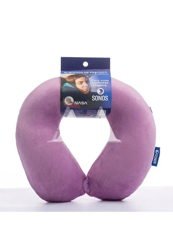 ALMOFADA P/ PESCOCO ANATOMICA SONOS LILAS