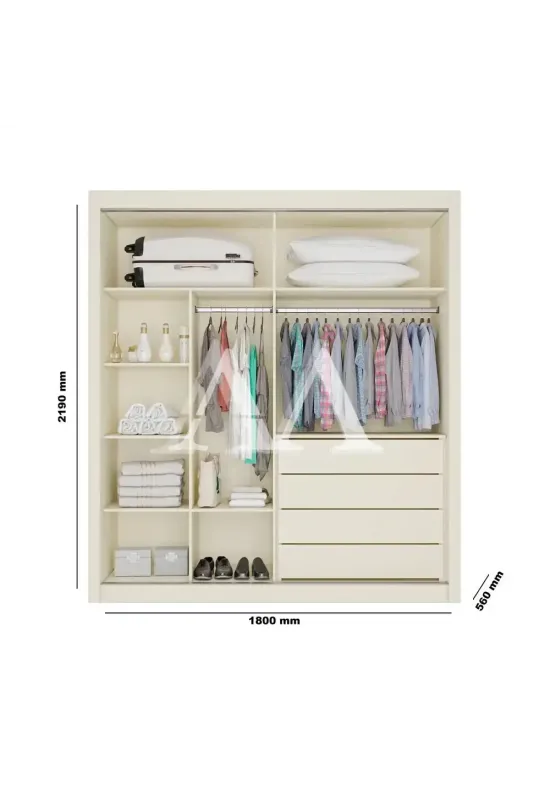 ROUPEIRO 2P CORRER 4G EUROPA LUGANO C/ ESPELHO OFF WHITE