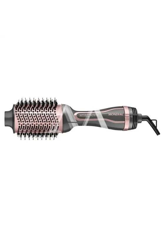 ESCOVA SECADORA MONDIAL GREY ROSE KERATIN CERAMICA 1300W BIVOLT