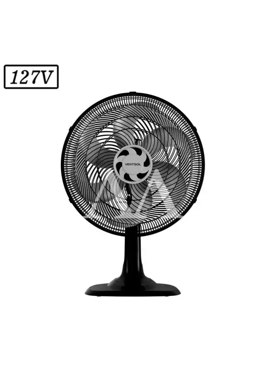 VENTILADOR VENTISOL MESA 40CM 6 PAS 3 VEL 127V PRETO