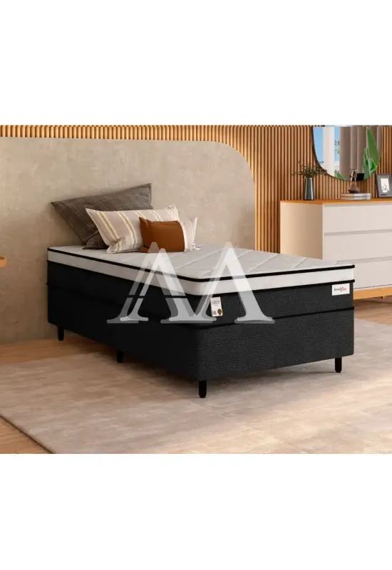 CJ BASE BOX/COLCHAO D26 88X188X72 PLUMATEX SMARTFLEX BLACK