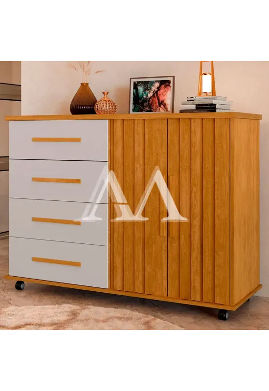 COMODA 4G 2P. ABRIR JA LADY NATURE RIPADO / OFF WHITE