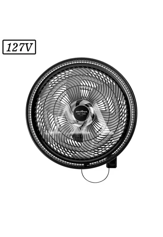 VENTILADOR BRITANIA MAXX FORCE BVT575 PAREDE 57CM 6 PAS 127V PRETO
