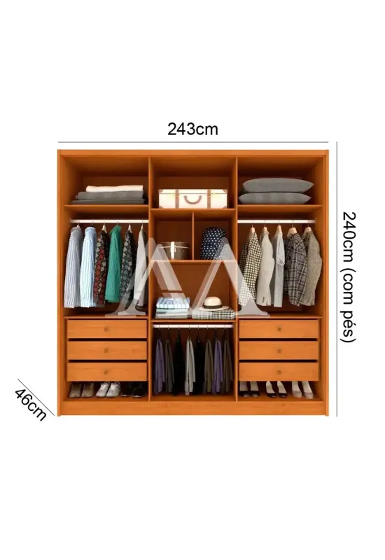 ROUPEIRO 6P. ABRIR 6G TCIL FORTUNA C/ PES CINAMOMO / OFF WHITE