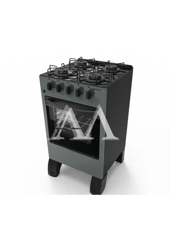 FOGAO 4B BRASLAR CARINA GLASS MESA VIDRO TITANIUM