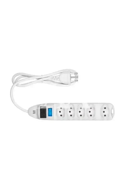 PROTETOR ELETRONICO MULTILASER C/ 5 TOMADAS WI300 BRANCO