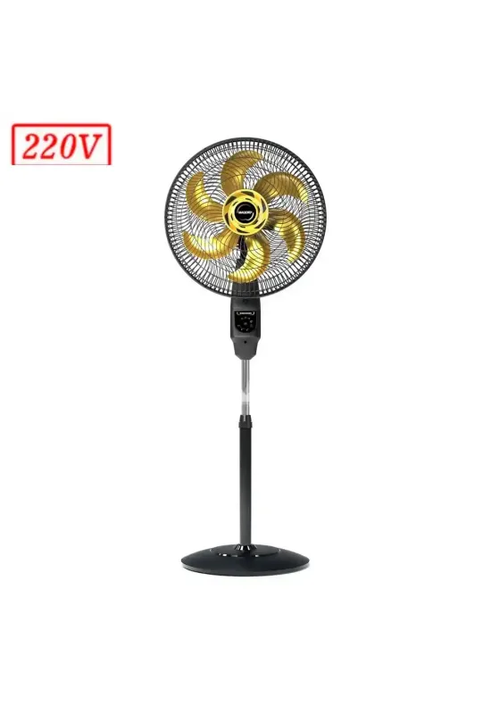 VENTILADOR MALLORY CHRONOS COLUNA 40CM 6 PAS 3 VEL 220V PRETO/DOURADO