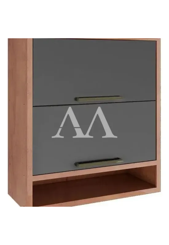 ARMARIO RONIPA GELADEIRA SYRAH 80CM AMENDOA/CHUMBO