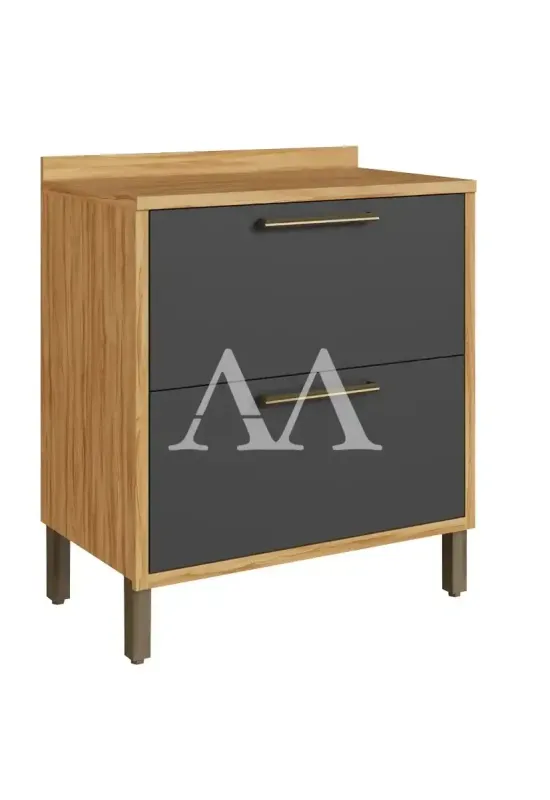 BALCAO RONIPA 1P 1G SYRAH 80CM AMENDOA/CHUMBO