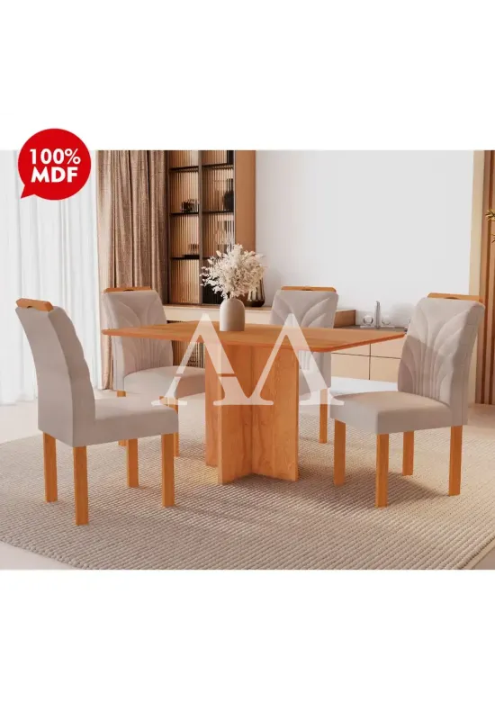 CJ MESA 4C CEL MOVEIS SALINAS RETANGULAR 120X80 TAMPO LONDRES S/VDO CA