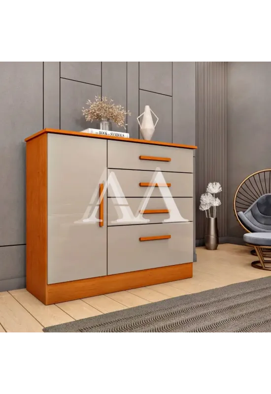 COMODA 4G 1P. ABRIR TCIL CHICAGO C/PES CINAMOMO / OFF WHITE