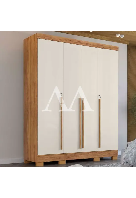 ROUPEIRO 4P. ABRIR 3G RUD RACK DOMUS CEDRO/AREIA