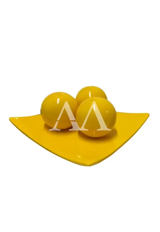 FRUT QUADRADA PQ CERAMICA AMARELO