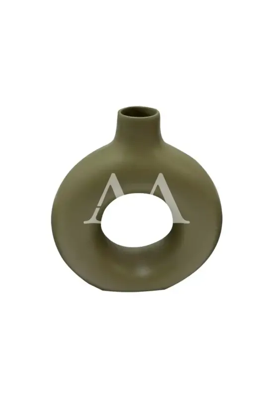 GARRAFA CERAMICA DONUTS G VERDE MUSGO