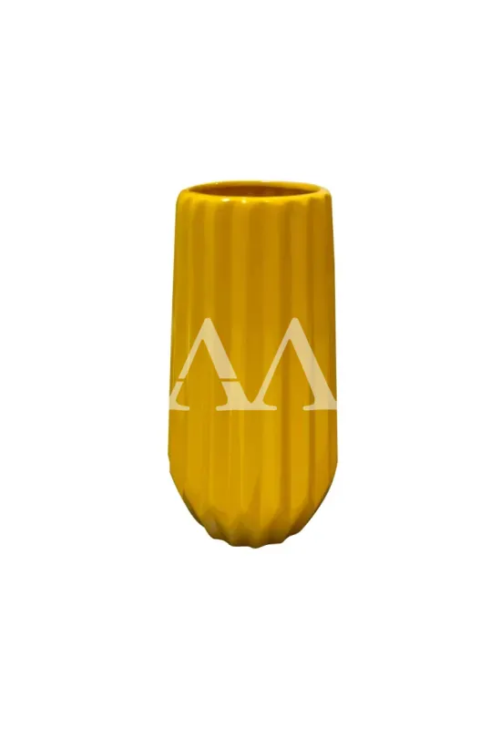VASO CERAMICA QUARTZO G AMARELO