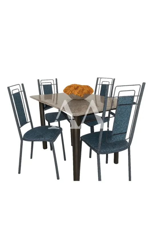 CJ MESA 4C SERRA TUBOS BELGICA NEW GRANITO 115X75 INHAMBU PRETO/BRANCO