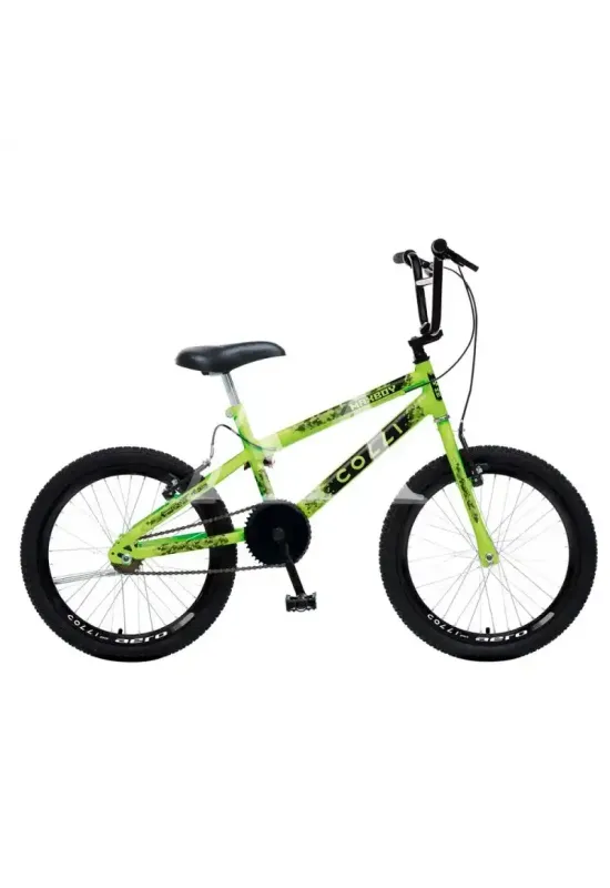 BICICLETA COLLI MAX BOY CROSS ARO 20 S/MARCHA AMARELO NEON