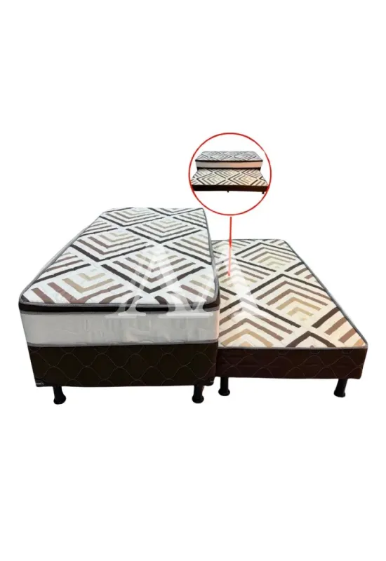 CAMA BOX D28 88X188X47 DREAM FLEX CHICAGO C/AUXILIAR