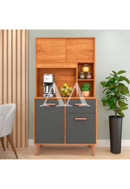 KIT 4P 1G FELLICCI DALIA 90 CINAMOMO/GRAFITE