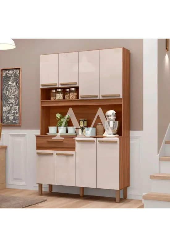 KIT 8P 1G DACHERI VALPARAISO 1.20 FREIJO / BAUNILHA