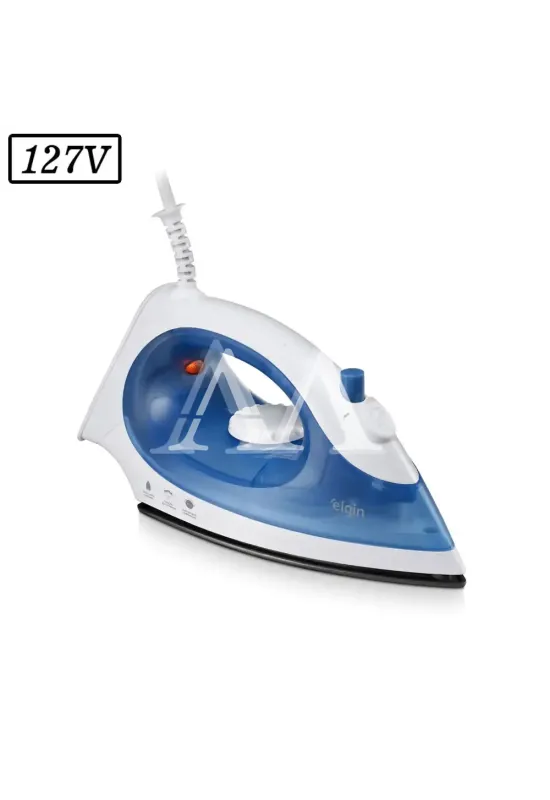 FERRO DE PASSAR ELGIN A VAPOR IRON PRESS 127V BRANCO/AZUL