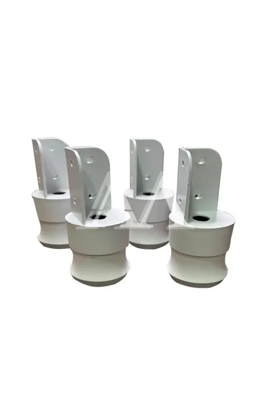 KIT TCIL PES C/4 PLASTICO C/ REGULAGEM BRANCO