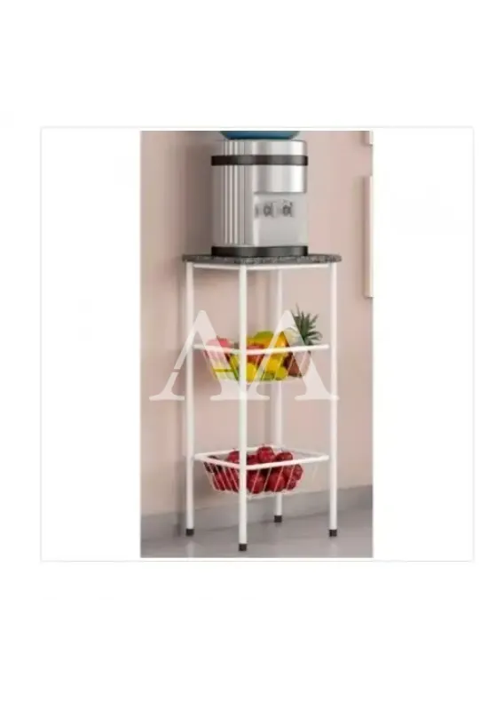 FRUTEIRA SERRA TUBOS 90CM C/GRANITO 2 CESTAS BRANCO