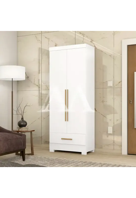 ROUPEIRO 2P. ABRIR 1G RODIAL SMART PLUS BRANCO/FOSCO 11GR2123S