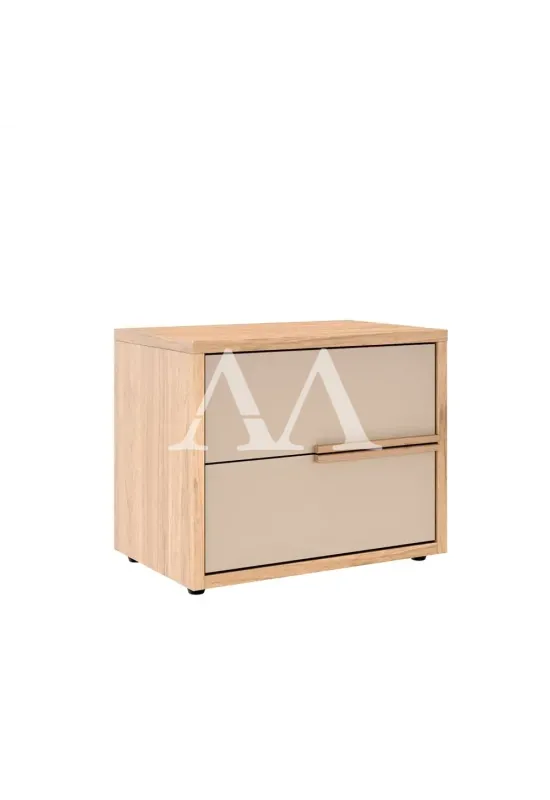 MESA DE CABECEIRA 2G ROBEL CONCEPT PUX PERFIL HANOVER/FENDI LISO
