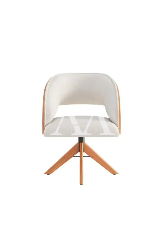 POLTRONA CEL MOVEIS GIRATORIA RAISSA TEC 178 CINAMOMO