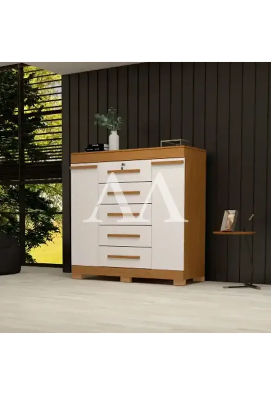 COMODA 5G 2P. ABRIR ACP DIANA CINAMOMO/OFF WHITE