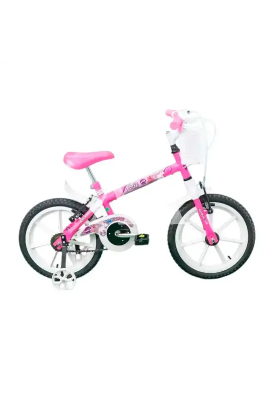 BICICLETA TK3 TRACK PINKY ARO 16 INFANTIL S/MARCHA ROSA/BRANCO
