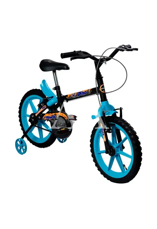 BICICLETA TK3 TRACK DINO ARO 16 INFANTIL S/MARCHA PRETA/AZUL