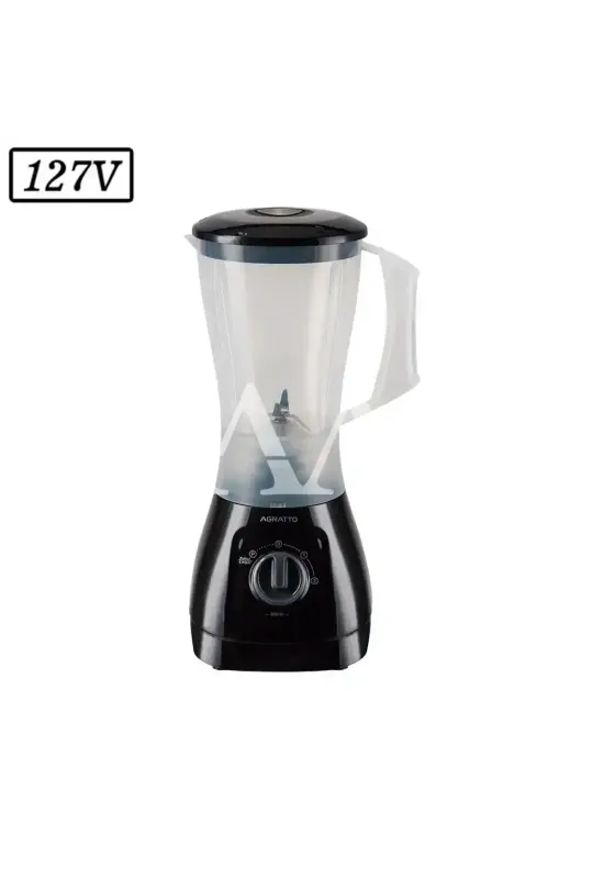 LIQUIDIFICADOR AGRATTO FORZA LQLF-01 LEITOSO 850W 2 VEL 127V PRETO