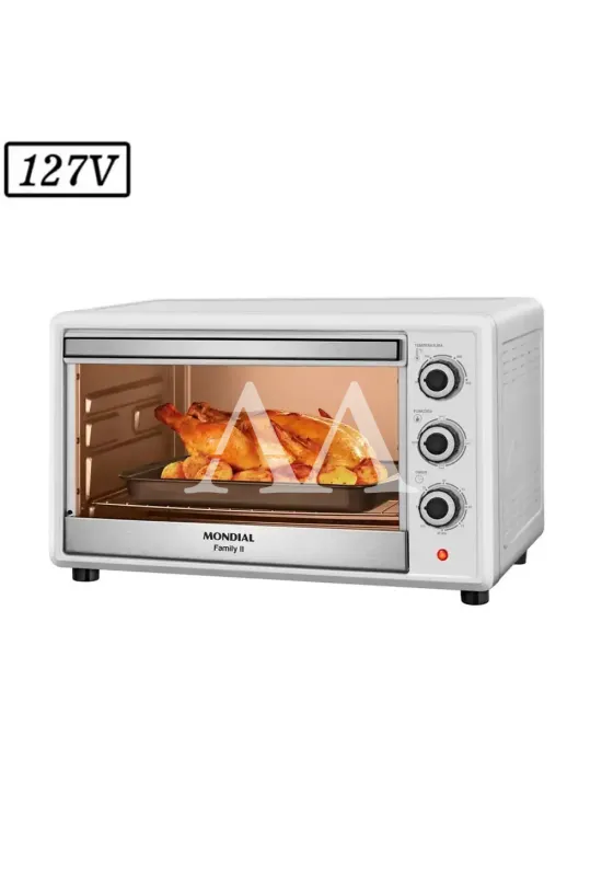 FORNO ELETRICO MONDIAL FRN-42-W FAMILY II 42L 1600W 127V BRANCO/INOX