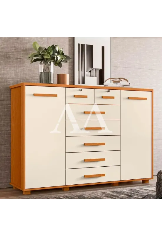 COMODA 7G 2P. ABRIR ALBATROZ FONTANA CINAMOMO/OFF WHITE