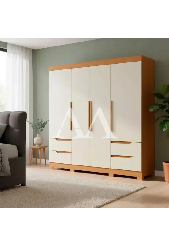 ROUPEIRO 4G 4P. ABRIR ALBATROZ VIVACCE CARVALHO GRIFE/OFF WHITE