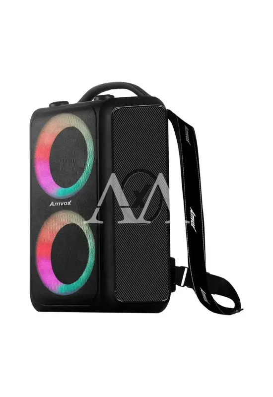 CAIXA DE SOM AMVOX AMPLIFICADORA ACA 600 BAGVOX BLACK 600 WATS