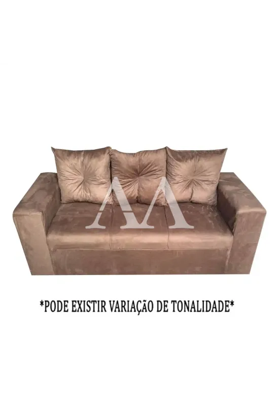 ESTOFADO RG FLEX 3 LUGARES TURIM MARROM