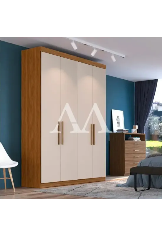 ROUPEIRO 4P. ABRIR 2G HERVAL PH1714 C/PES CARVALHO VERMONTT/OFF WHITE