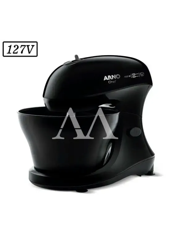 BATEDEIRA ARNO CHEF SM01 1 TIGELA 400W 5 VEL 127V PRETA