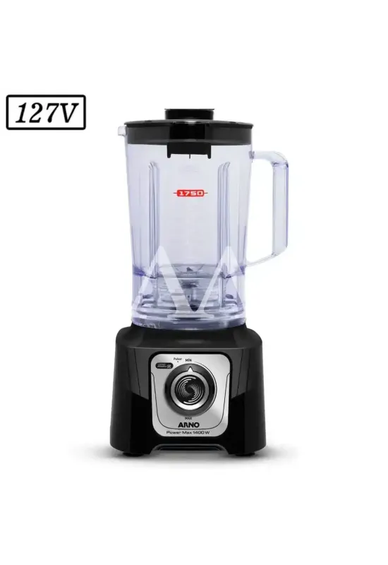 LIQUIDIFICADOR ARNO POWER MAX COMFORT LN65 1400W 15 VEL 127V PRETO