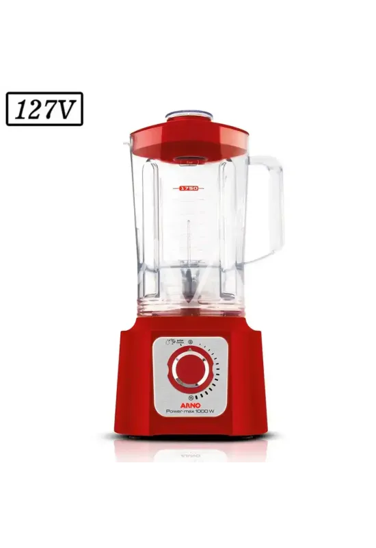 LIQUIDIFICADOR ARNO POWER MAX LN54 1000W 15 VEL 127V VERMELHO