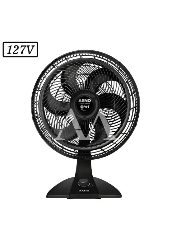 VENTILADOR ARNO VF42 TURBO FORCE 2 EM 1 40CM 6 PAS 3 VEL 127V PRETO