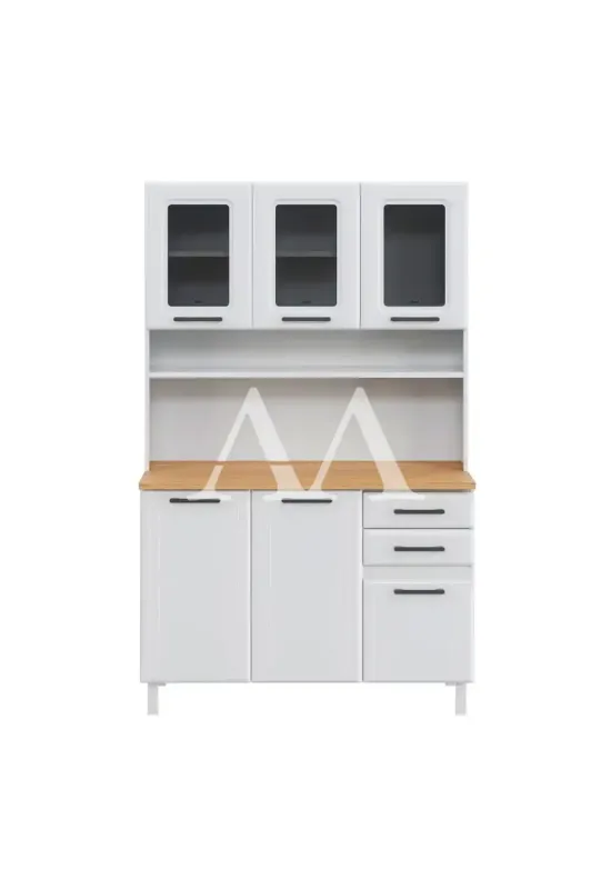 KIT TELASUL TRIPLO 2G 3P C/V LIZ C/TAMPO CARVALHO/BRANCO 821230-01